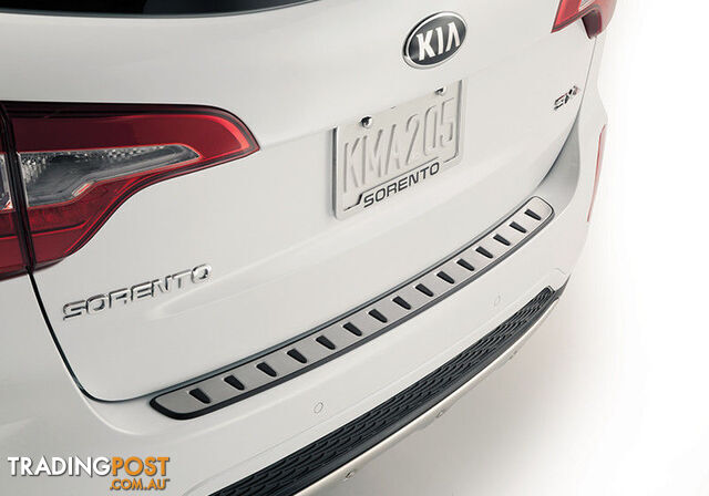 Genuine Kia Sorento XM Rear Bumper Stainless Steel Scuff Protector Step Pad...