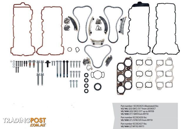 Genuine Holden Commodore Complete Timing Chain Kit VE V6 LLT Engine 2010-2011