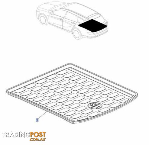 Genuine Holden ZB Commodore Sportswagon Luggage Compartment Liner for AWD