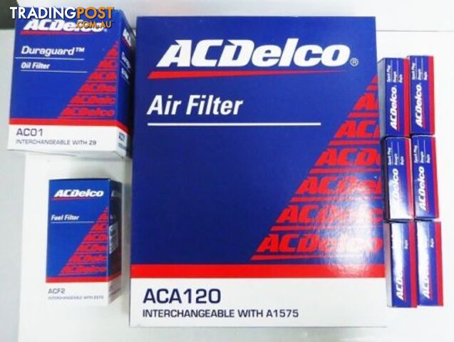 Genuine ACDelco Air Oil Fuel Filter Spark Plugs for Ford Falcon BA 6 Cylinder
