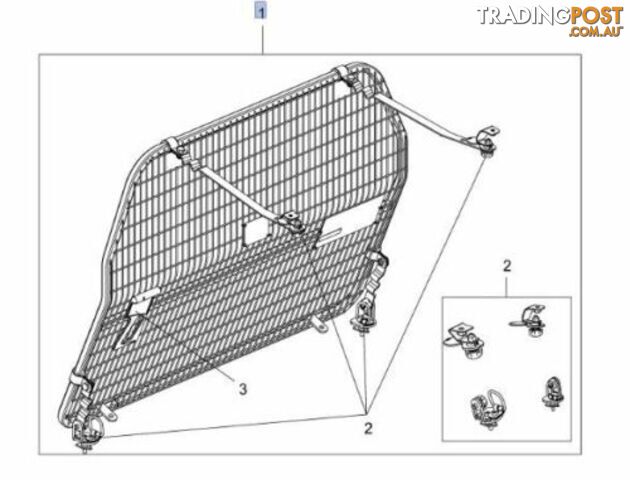 Genuine Holden Cargo Partition suits ZB Commodore Sportswagon 92509256