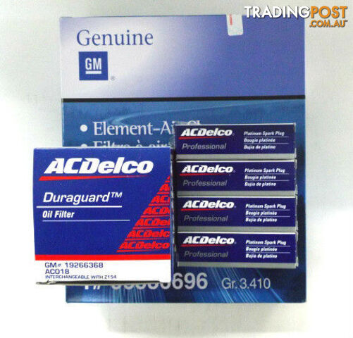 Genuine ACDelco Air Oil Filter Spark Plugs for Holden Barina TK 4Cyl 2005-2011