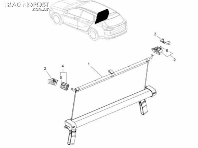 Genuine Holden Convenience Cargo Net Partition suit ZB Commodore Sportswagon