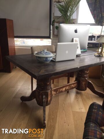 Oak handcrafted desk or dining table