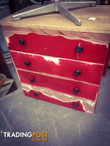 Eclectic rustic chest of drawers