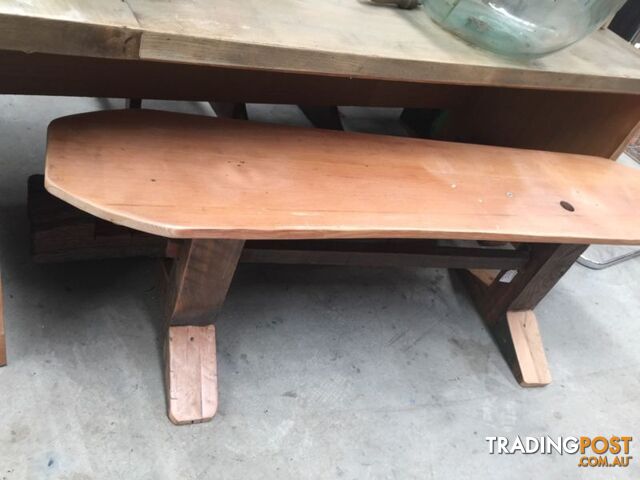 Oak bench seat