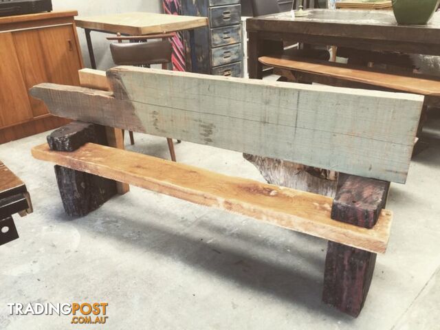 Rustic bench seat