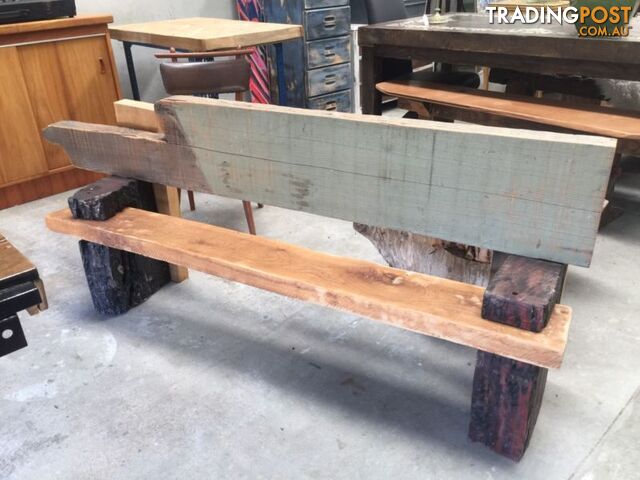 Rustic bench seat - photo 3 of 5