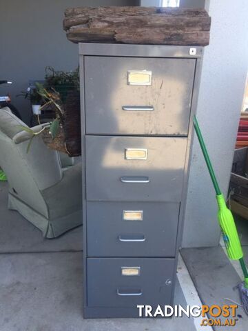 Industrial vintage filing cabinet