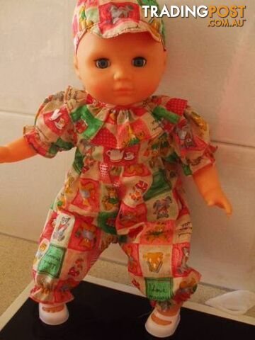 Sleeping Eye Doll (approx 38cm) with Extra Clothes