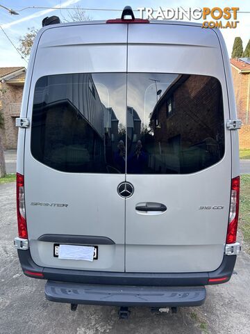 2021 mercedes, sprinter long wheelbase set up for Work and removable overnight accommodation