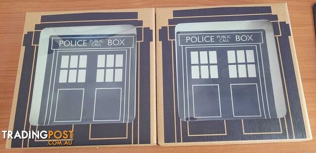 Doctor Who 18cm Square Ceramic Plates - brand new