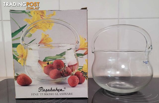 Glass Basket - brand new - great gift idea