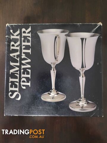 Pewter Goblets - never used - great gift idea