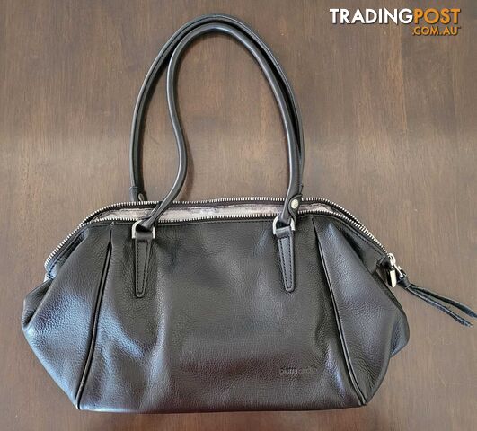 Pierre Cardin Black Leather Handbag - brand new