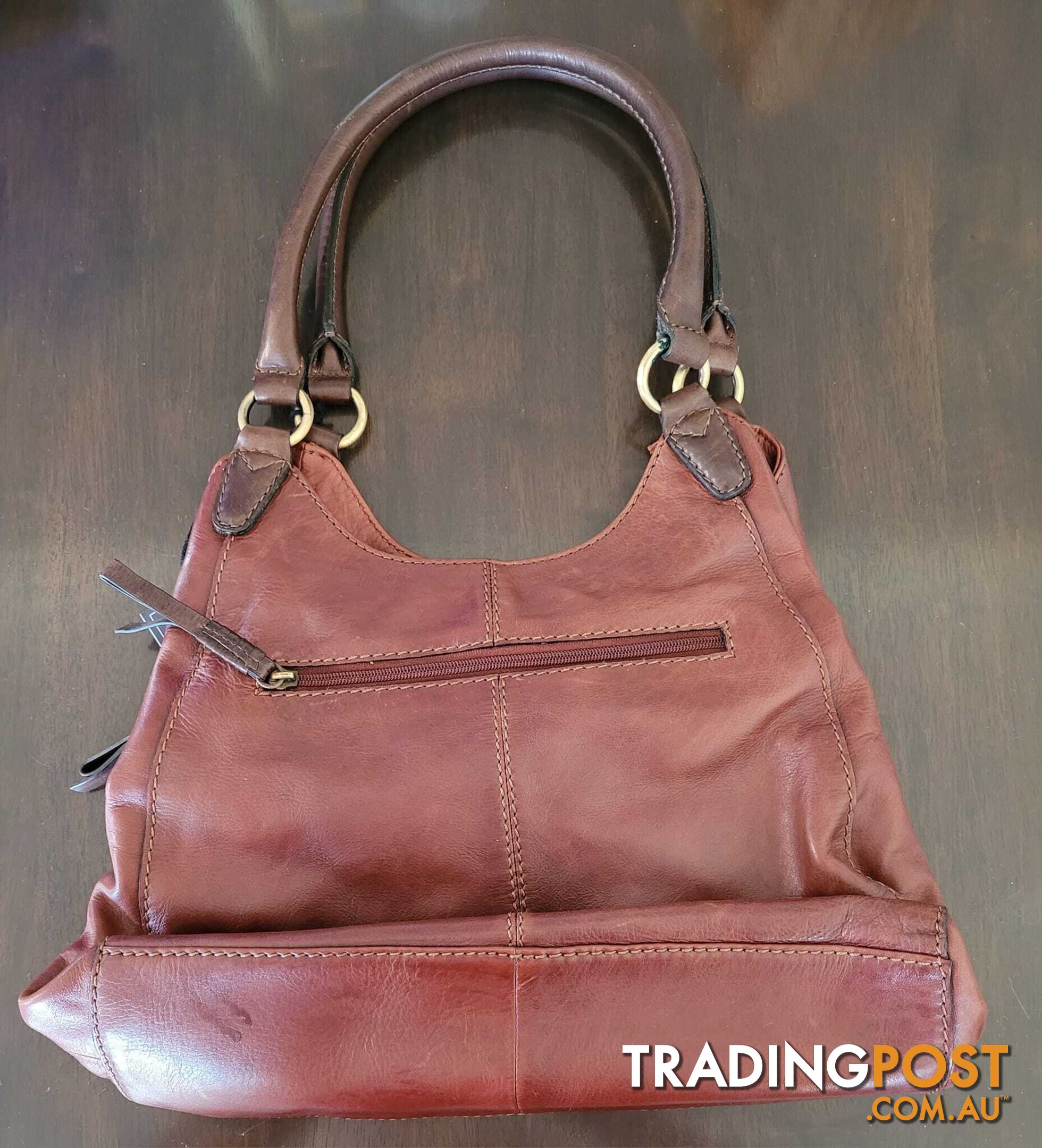 Colorado Tan Leather Handbag - brand new