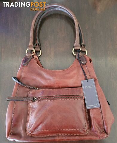 Colorado Leather Handbag - brand new - great gift idea