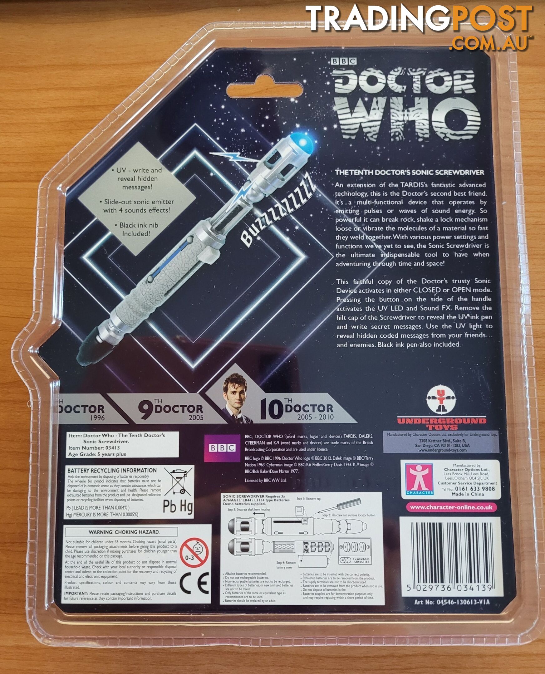 Doctor Who 10th Doctors Sonic Screwdriver