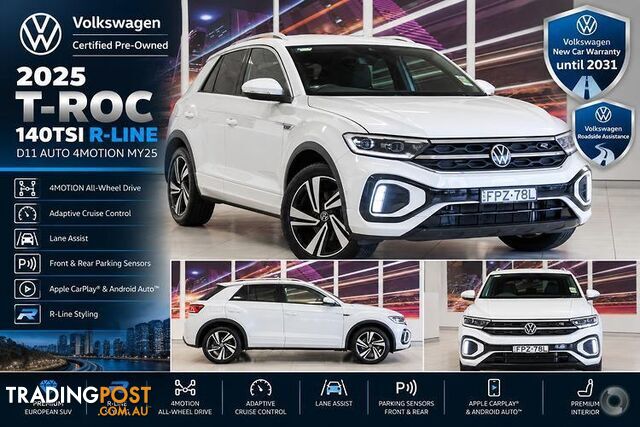 2025 VOLKSWAGEN T-ROC 140TSI R-LINE SUV