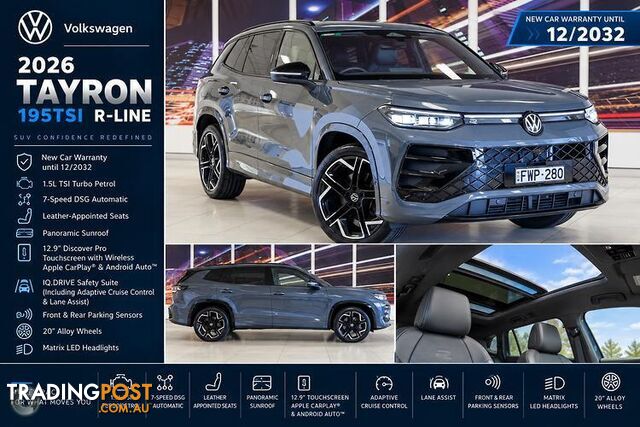 2025 VOLKSWAGEN TAYRON 195TSI R-LINE SUV