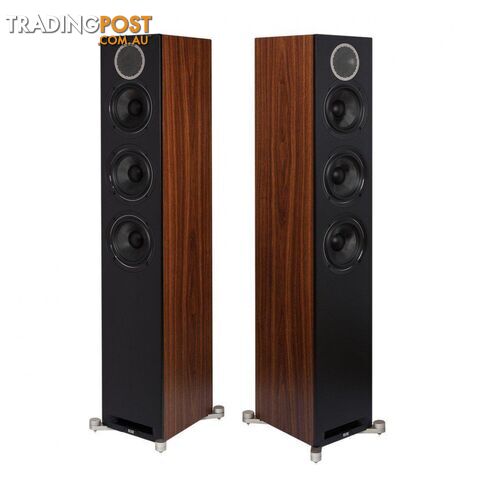 Elac Debut Reference DFR52 Floorstanding Speakers - Black Baffle/Walnut Cabinet - photo 4 of 8
