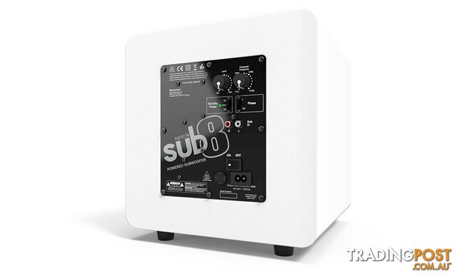 Kanto Audio SUB-8 Subwoofer - Matte White - photo 2 of 2
