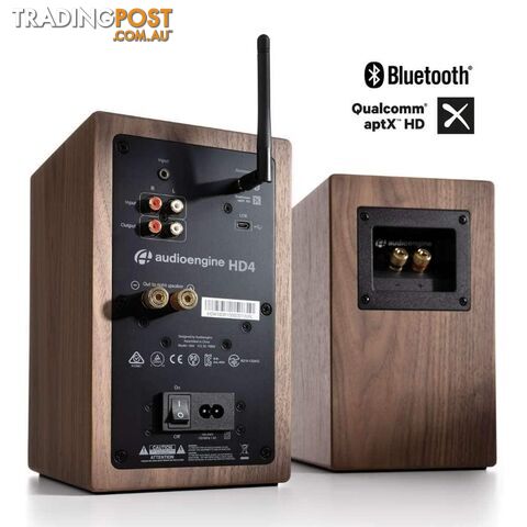 Audioengine HD4 Powered Speakers - Walnut - photo 3 of 4