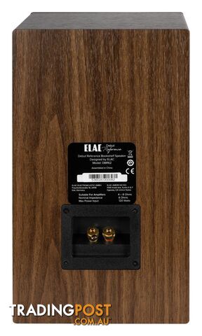 Elac Debut Reference DBR62 Bookshelf Speakers - Black Baffle/Walnut Cabinet - photo 5 of 10