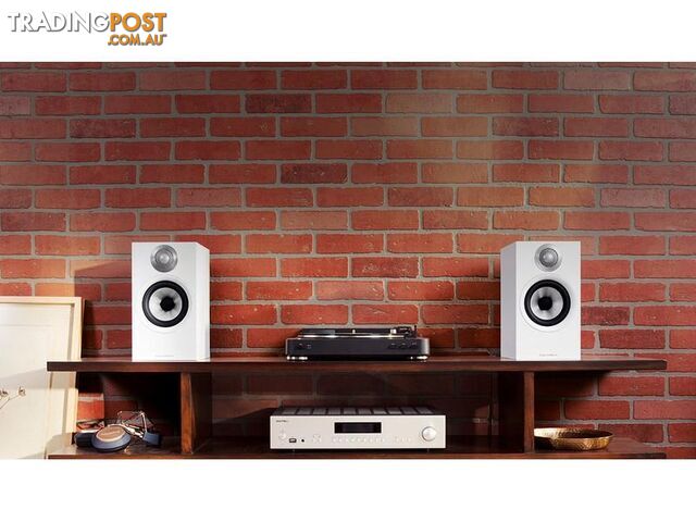 B&W 606 S2 Anniversary Edition Bookshelf Speaker - Matte White - photo 4 of 7