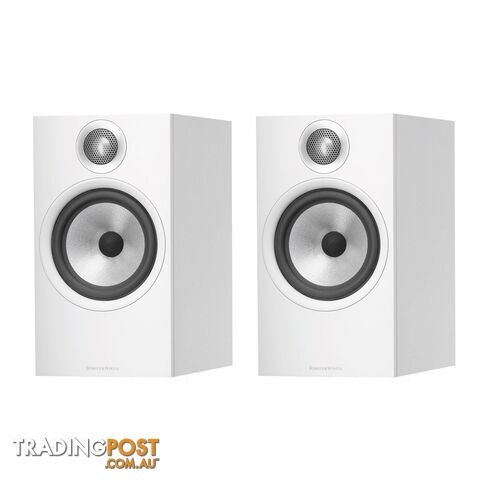 B&W 606 S2 Anniversary Edition Bookshelf Speaker - Matte White - photo 2 of 7