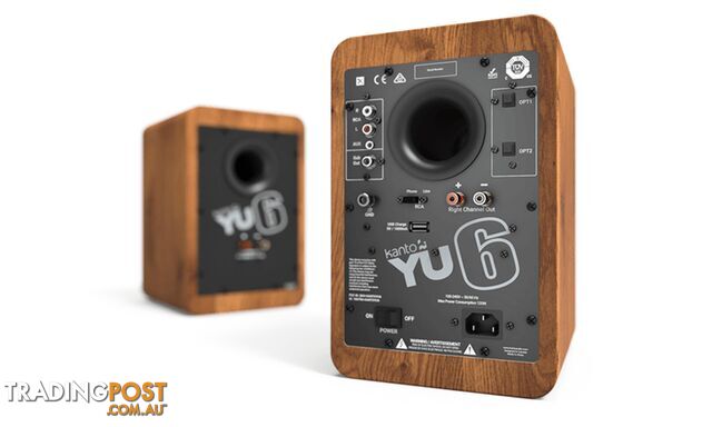 Kanto Audio YU6 Active Speakers - Walnut - photo 3 of 6