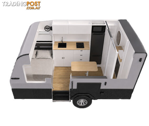 SCF13 - 13FT PARDOO EAST WEST BED - OFF ROAD CARAVAN
