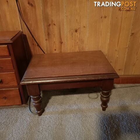 Small cedar table