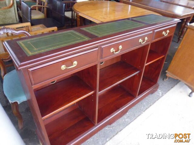 Hall Table, Leather Top, Mahogany, 369970