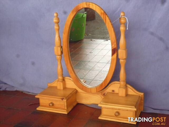 Pine Mirror on stand - 369732