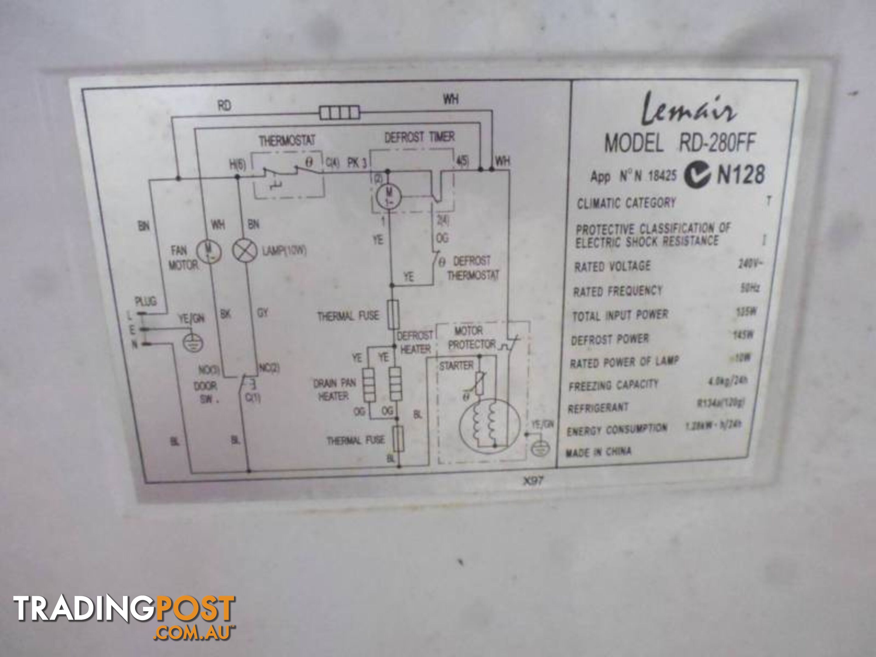 Lemair 2 Door Fridge, 369784