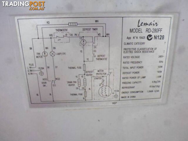 Lemair 2 Door Fridge, 369784