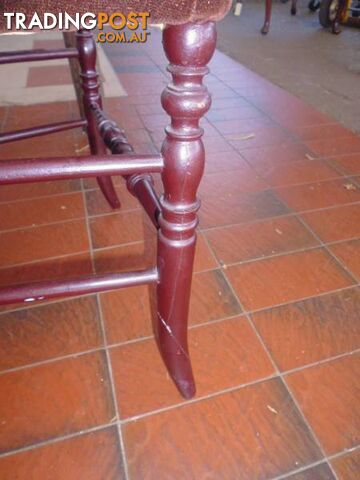 Chairs x 4, Spindle Back Rosewood 364724