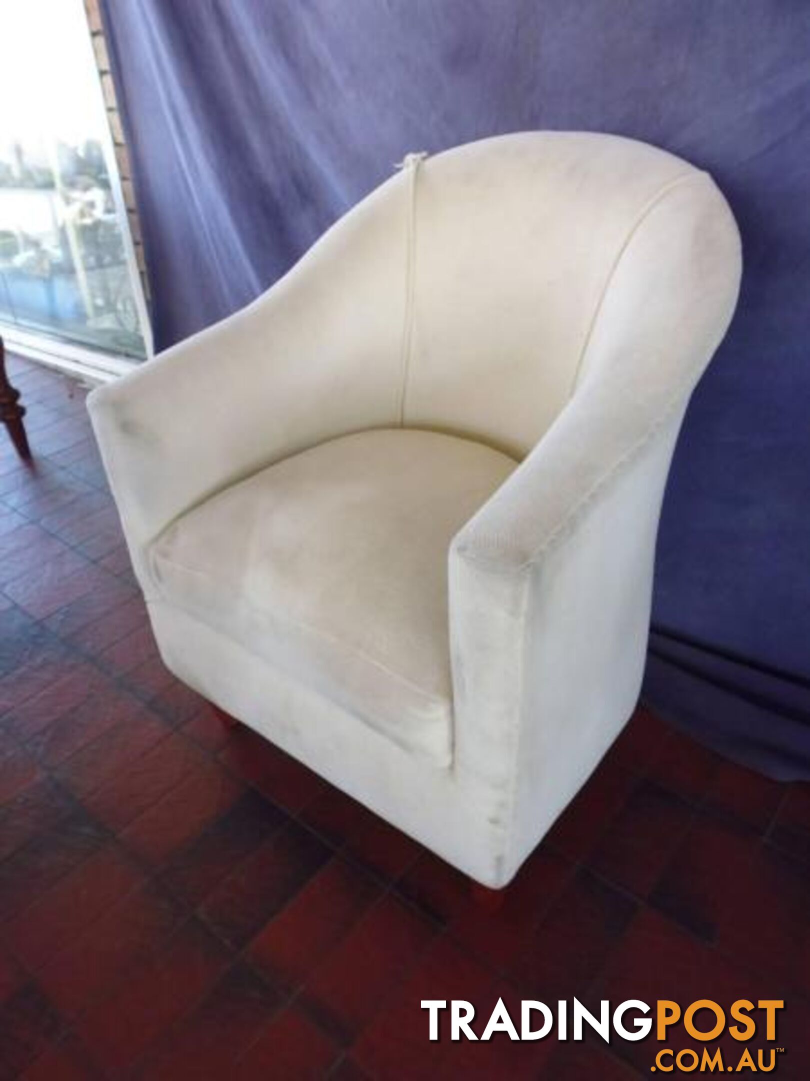 Tub Chair, White, 365700