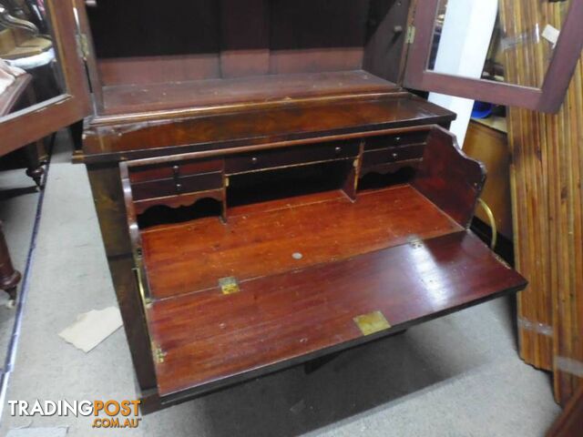 Bookcase, Secretaire, Victorian, 366394