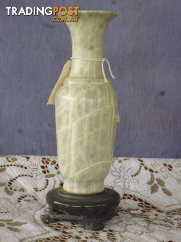 Vases Pair Alabaster Vases Carved $249.00 346793