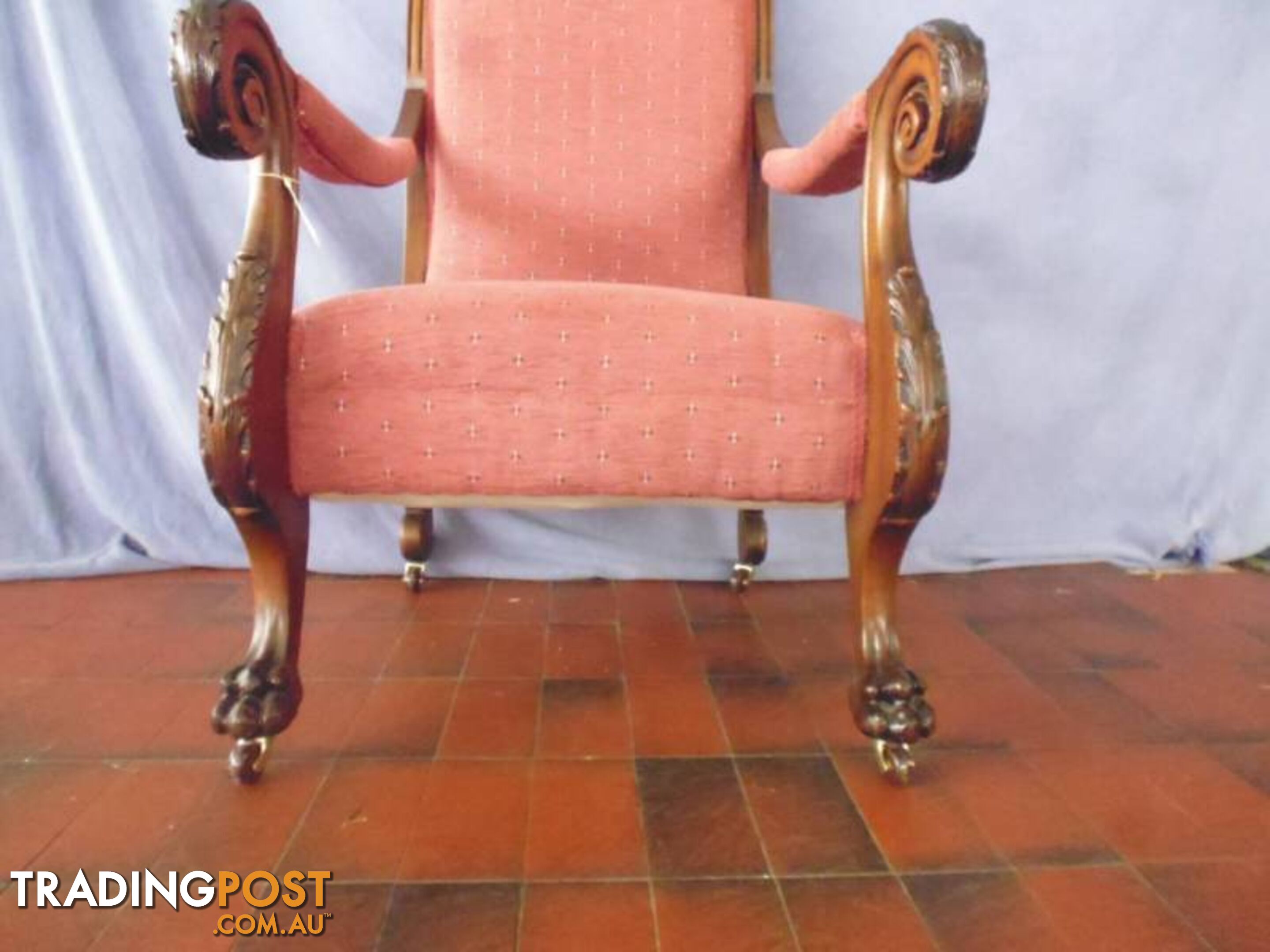 Indonesian Reproduction Carved Chair, 370048