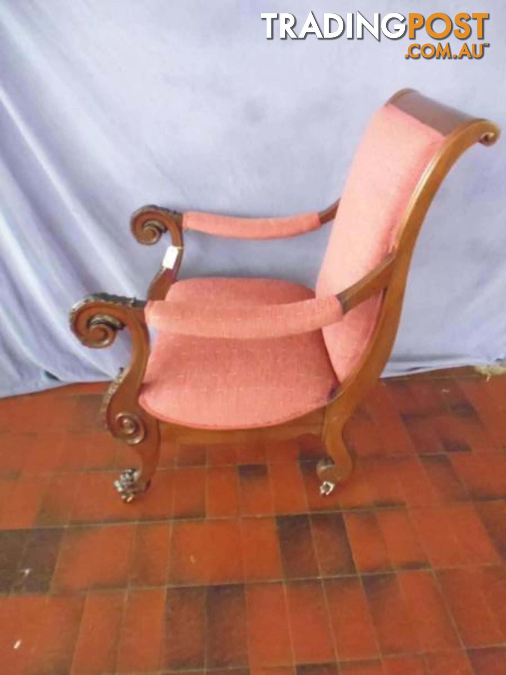 Indonesian Reproduction Carved Chair, 370048
