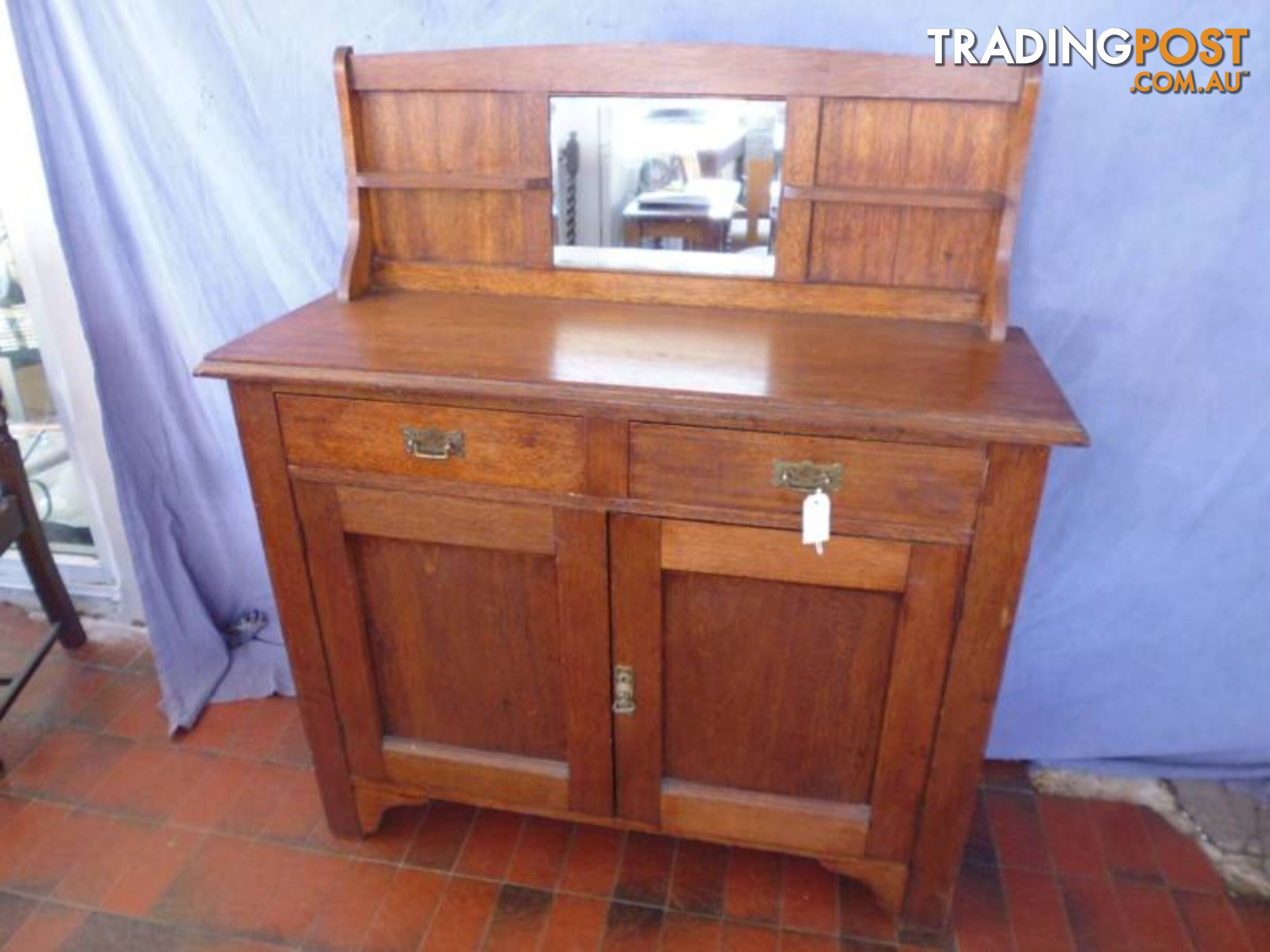 Sideboard, Oak, Mirror Back, 368788