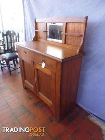 Sideboard, Oak, Mirror Back, 368788