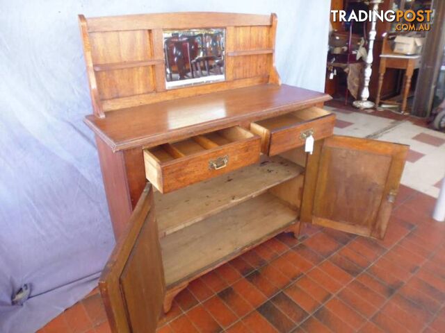 Sideboard, Oak, Mirror Back, 368788