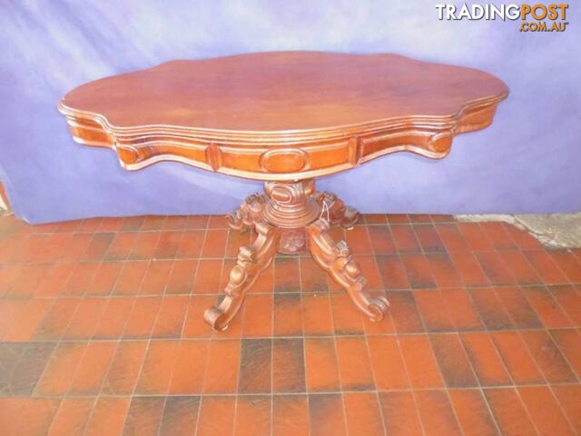 Table, Pedestal,Oval, 2 drawers 363624