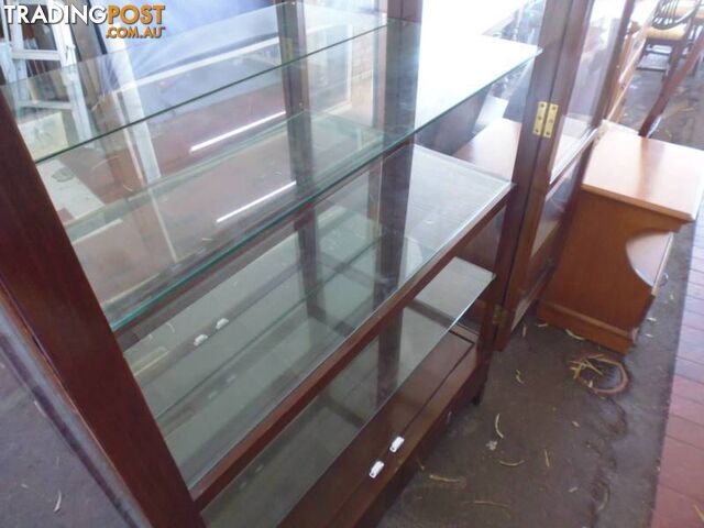 Display Glass Cabinet with Mirror Back, 369862