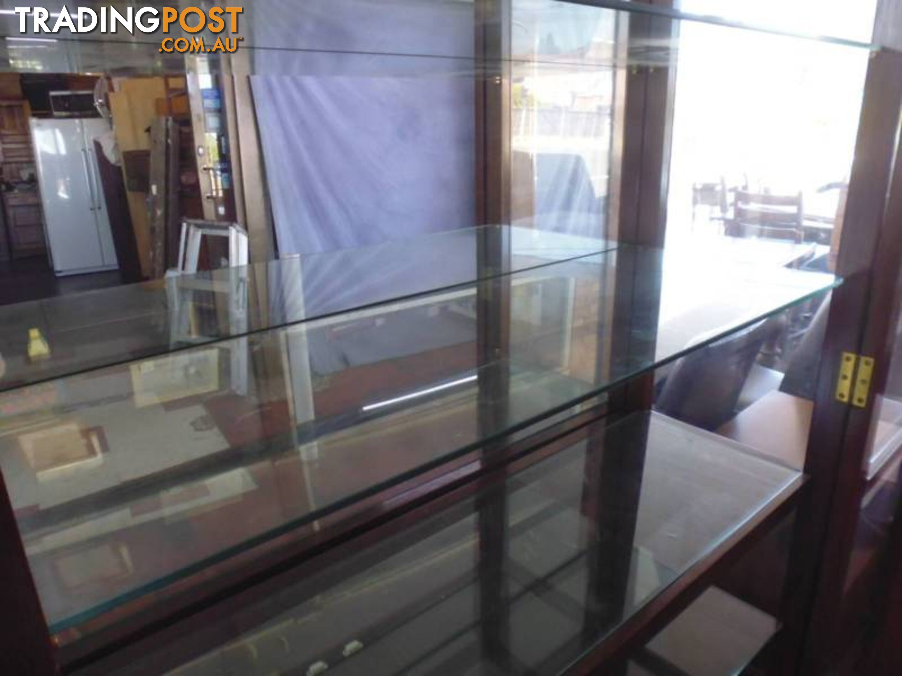 Display Glass Cabinet with Mirror Back, 369862