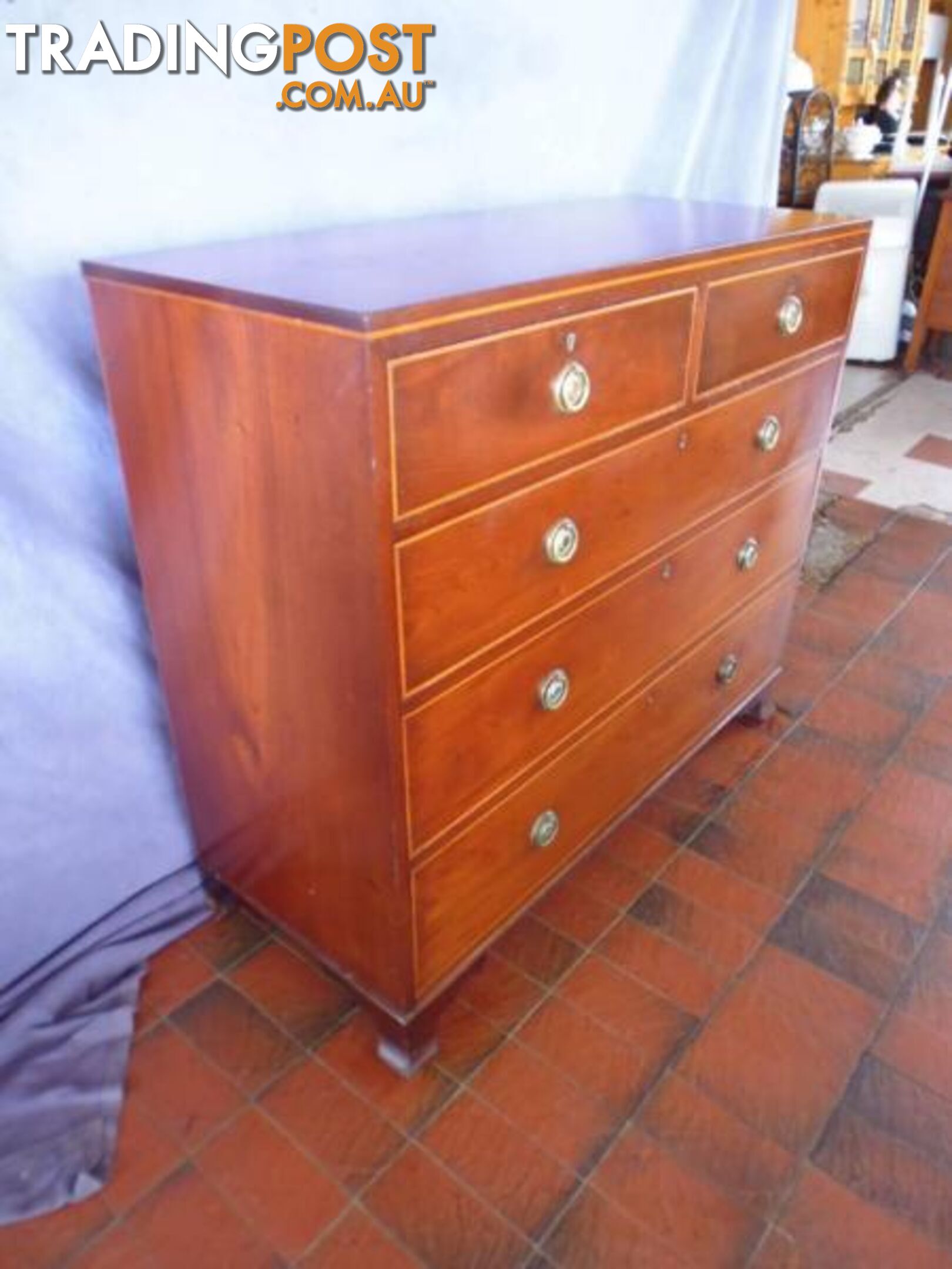 Chest of Drawers, Georgian 5 Drawer, C 1820, 366674